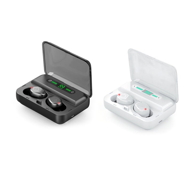 Generic - F9-5 TWS BT 5.0 Wireless Earphones With Mic White - Image 1