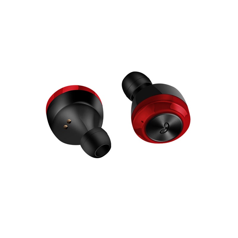 A6 TWS BT 5.0 Wireless Sports Mini Earphones With Charging Case Red/Black - Image 2
