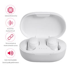 A6S TWS BT 5.0 Twins True-Wireless Earphones With Mic White