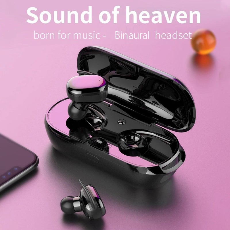 Y30 True Wireless Touch-Control Earphones With Charging Case White - Image 5