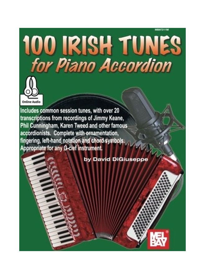 100 Irish Tunes for Piano Accordion Paperback English by David Digiuseppe - 38540  - Image 1