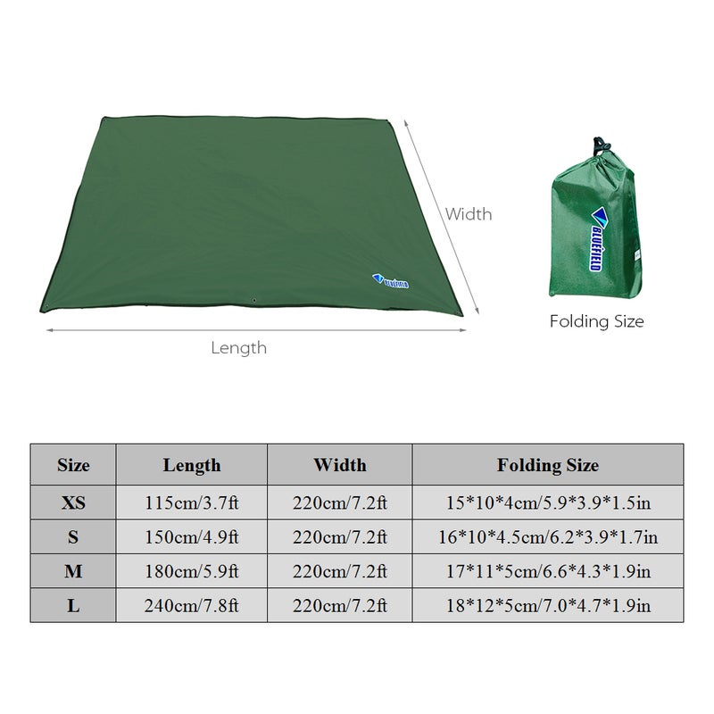بساط للشاطئ مضاد للماء بتصميم محمول متعدد الاستخدامات ومناسب للأماكن الخارجية والتخييم والتسلق 15.0x10.0x4.0سم - Image 2