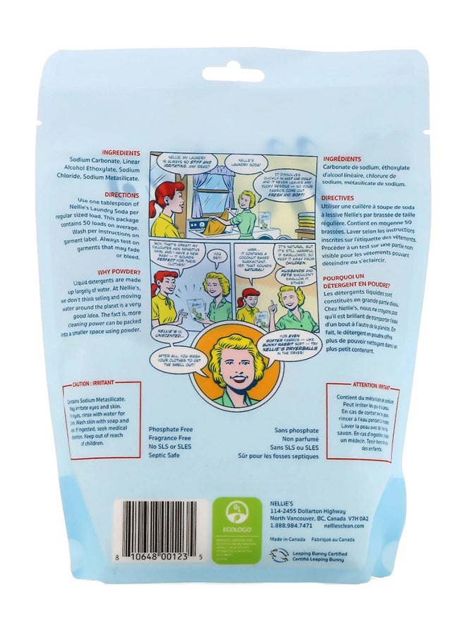 Nellie's All Natural Laundry Soda 50 Loads 726grams  - Image 2