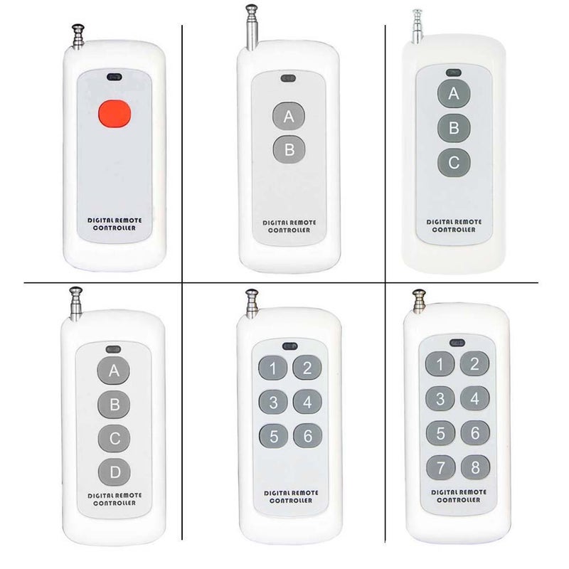 1000m Long Range Distance High Power 4CH Wireless Remote Control Transmitter White 12 x 9 x 1.5cm - Image 4