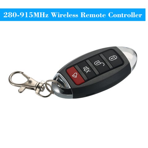 280-915MHz Wireless Remote Control Duplicator Key Fob Black 9 x 6 x 1.5cm