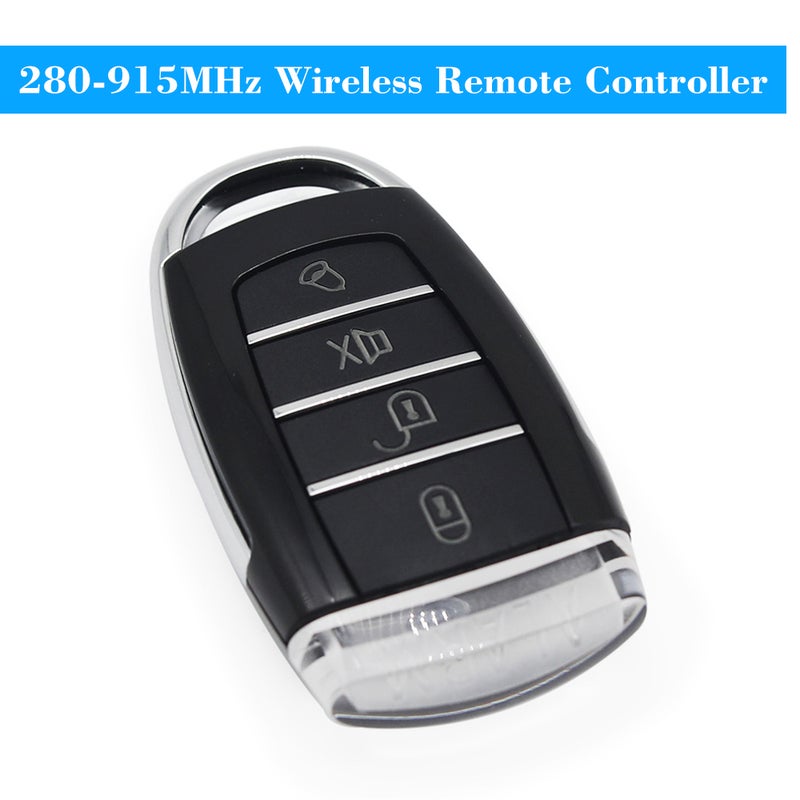 280-915MHz Wireless Remote Control Duplicator Key Fob Black 9 x 6 x 1.5cm - Image 5