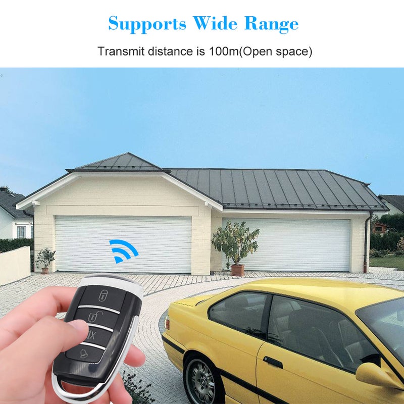 280-915MHz Wireless Remote Control Duplicator Key Fob Black 9 x 6 x 1.5cm - Image 2