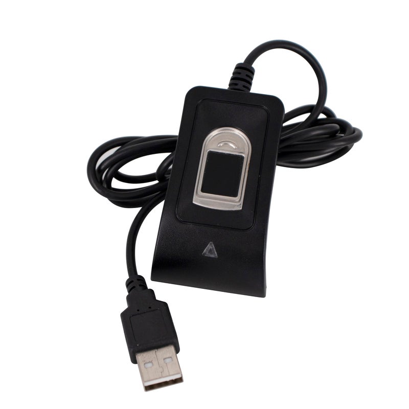 Compact USB Fingerprint Sensor Black 13.5 x 10 x 3.5cm