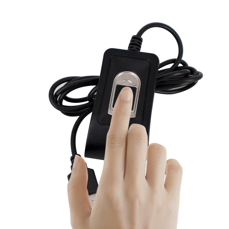 Compact USB Fingerprint Sensor Black 13.5 x 10 x 3.5cm