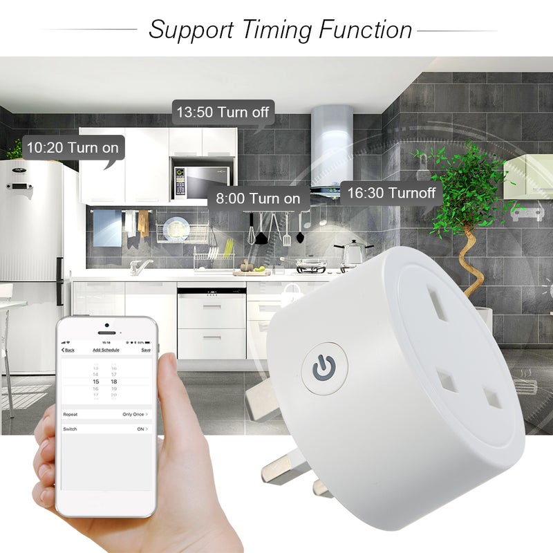 eWeLink Mini Smart WiFi Socket White 6 x 6 x 6cm  - Image 2