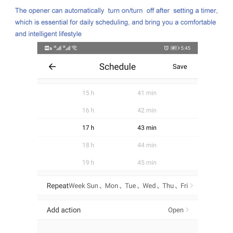 Smart Wi-Fi Garage Door Controller Black 10 x 5 x 10cm - Image 1