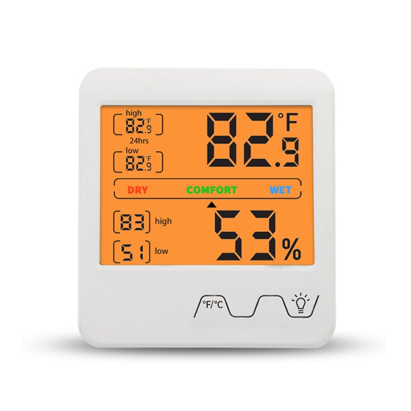 Digital Indoor Hygrometer White 12 x 3 x 10.70cm - Image 5