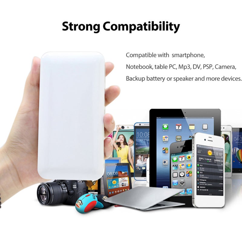 8 Ports Smart USB Charger With LCD Display White 15.5 x 4.5 x 15.5cm - Image 3