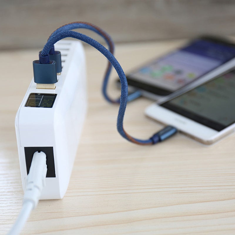8 Ports Smart USB Charger With LCD Display White 15.5 x 4.5 x 15.5cm - Image 5