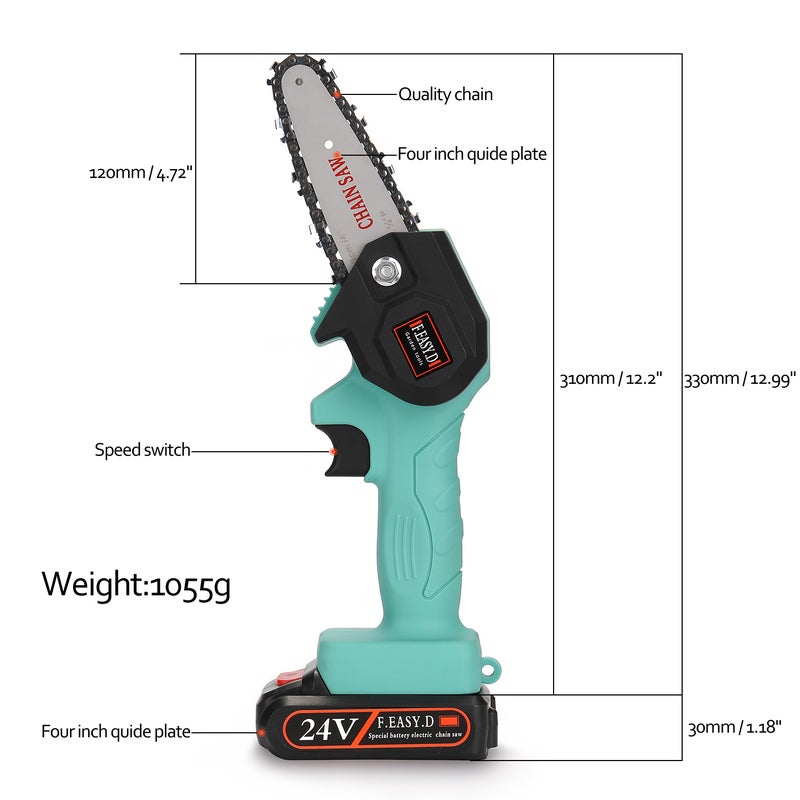 Portable Electric Pruning Saw Blue 30 x 11 x 12cm - Image 4
