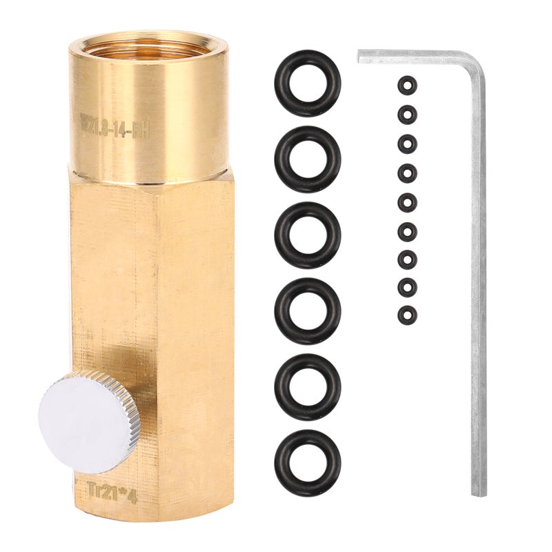 Generic CO2 Cylinder Refill Adapter Kit multicolour 9 x 4.2 x 8cm  - Image 2