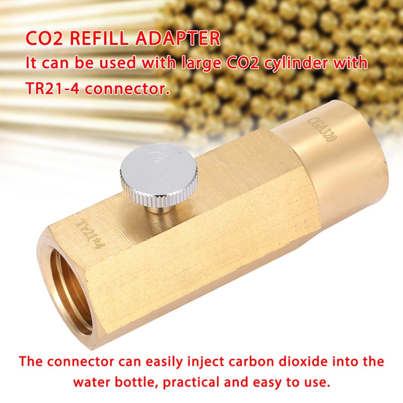 Generic CO2 Cylinder Refill Adapter Kit multicolour 9 x 4.2 x 8cm  - Image 1