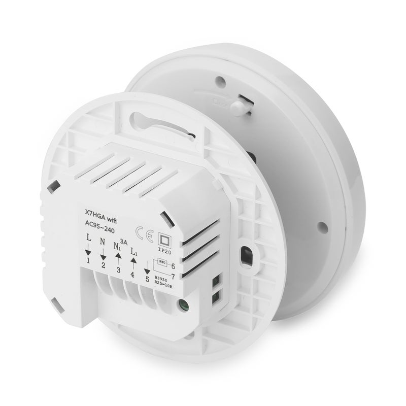 Tuya WiFi LCD Display Intelligent Thermostat Programmable Temperature Controller Black 11 x 5.7 x 9.8cm - Image 5