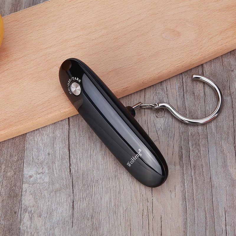 Portable Electronic Luggage Weighing Scale Black 14.8 x 5.1 x 7.7cm  - Image 1