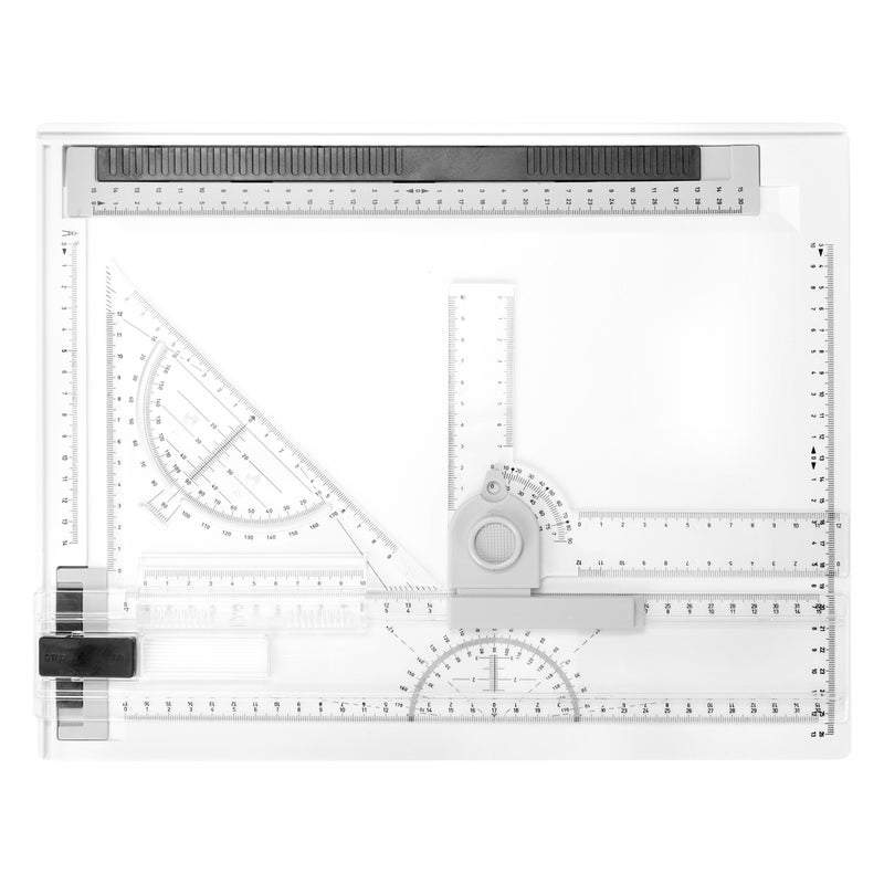 A4 Picture Drawing Board Cartographic Platform with Smooth Guide Rails multicolour 49 x 3 x 31cm  - Image 1