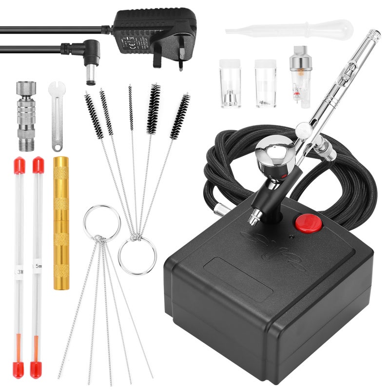 Professional Airbrush Set For Model Making Art Painting multicolour 20 x 12 x 12.5cm - Image 1
