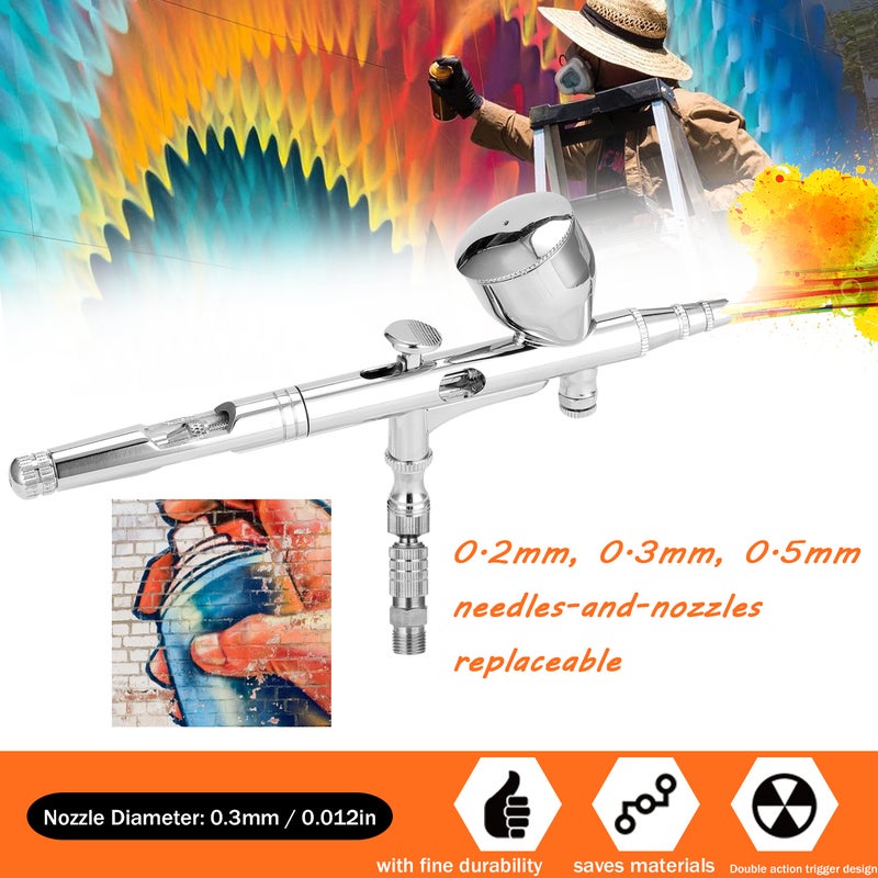 Professional Airbrush Set For Model Making Art Painting multicolour 20 x 12 x 12.5cm - Image 3