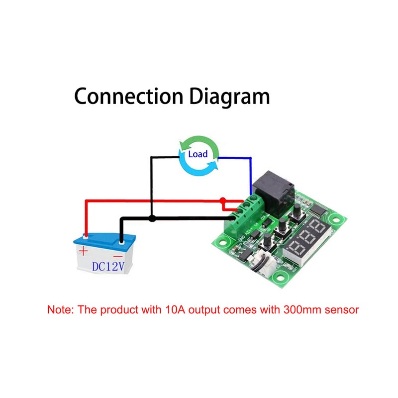 Generic W1209 Digital Temperature Controller Board multicolour 5 x 2.5 x 4cm  - Image 3
