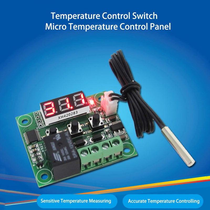 Generic W1209 Digital Temperature Controller Board multicolour 5 x 2.5 x 4cm  - Image 2