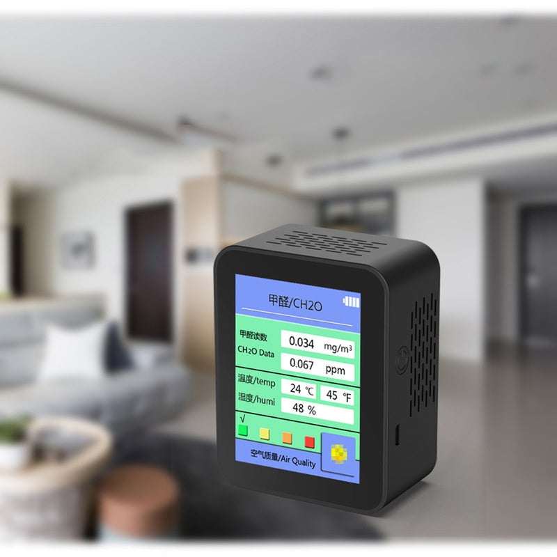 Air Quality Temperature Detector Black 9.20X4.20X7.20cm  - Image 1