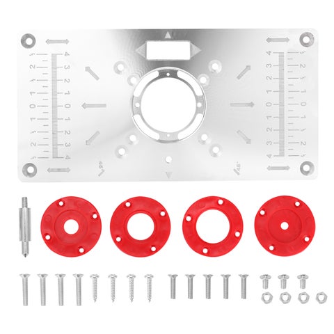 Multifunctional Router Table Insert Plate multicolour 28 x 1.5 x 18.5cm