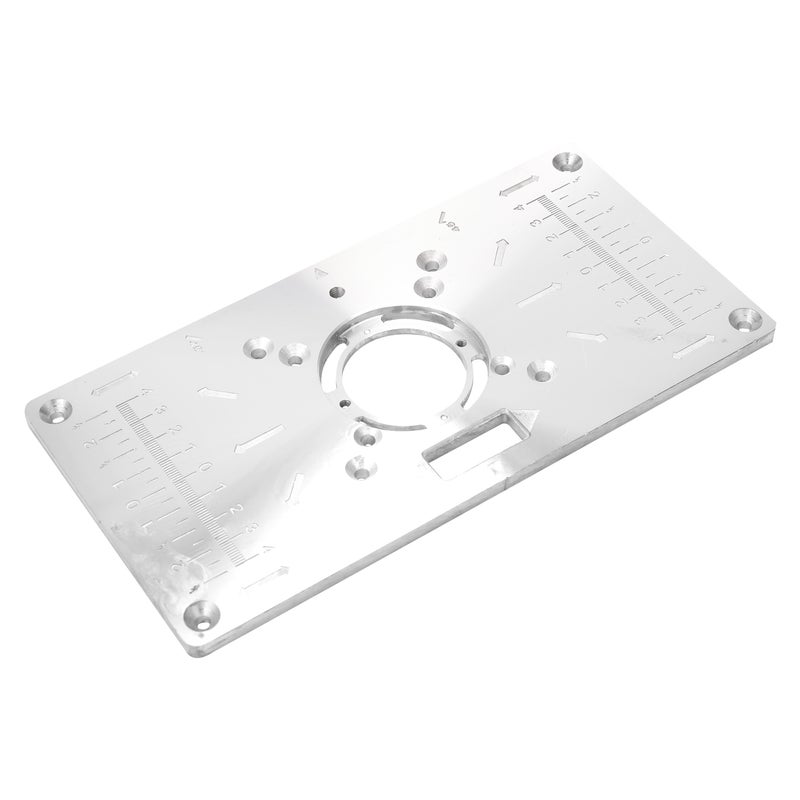 Multifunctional Router Table Insert Plate multicolour 28 x 1.5 x 18.5cm
