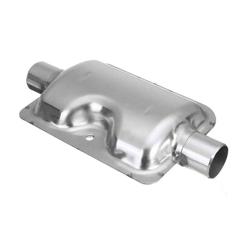 Air Diesel Heater Silencer Muffler Set Kit Silver 30 x 8 x 10cm