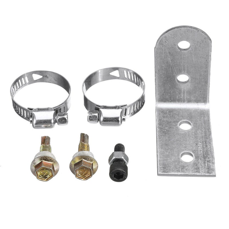 Air Diesel Heater Silencer Muffler Set Kit Silver 30 x 8 x 10cm