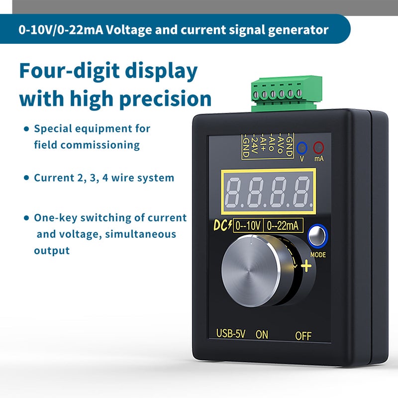 مولد تيار بجهد صغير محمول باليد، طراز SG-002 أسود 9 x 3.8 x 7سم