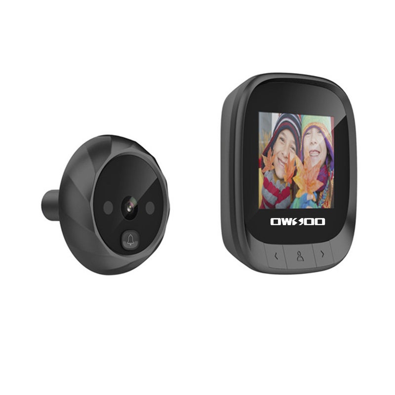 2.4" TFT Digital Peephole Viewer Doorbell Camera Black 12.3 x 10.7 x 7.4cm - Image 4