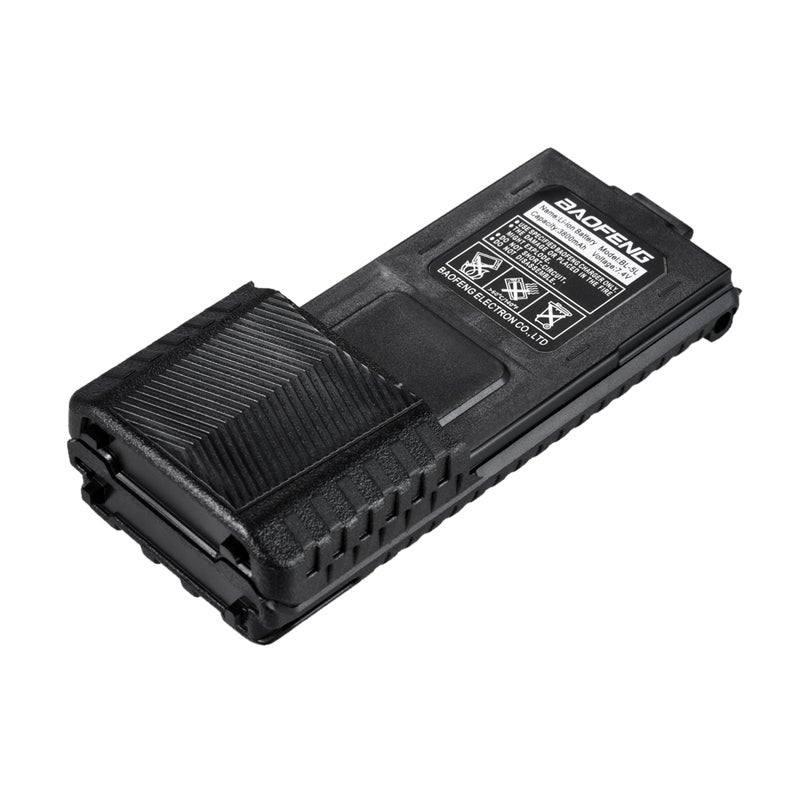 BL-5L High Capacity 7.4V 3800mAh Li-ion Extended Battery For Baofeng UV 5R UV-5R Two-Way Radio Batteries Black 13 x 5.5 x 3.5cm