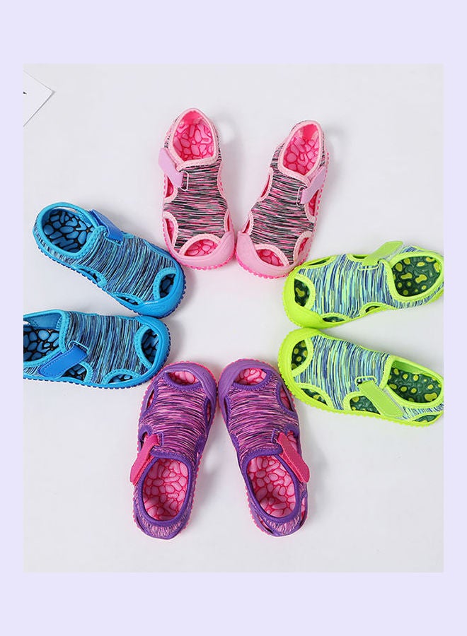 Generic - Kids Summer Camouflage Non-Slip Soft Soled Flat Shoes Closed Toe Beach Sandals Camouflage Green - Image 1
