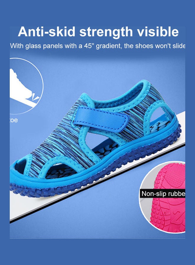 Generic - Kids Summer Camouflage Non-Slip Soft Soled Flat Shoes Closed Toe Beach Sandals Camouflage Green - Image 1