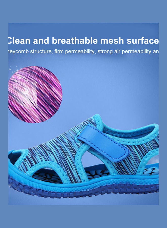 Generic - Kids Summer Camouflage Non-Slip Soft Soled Flat Shoes Closed Toe Beach Sandals Camouflage Green - Image 1