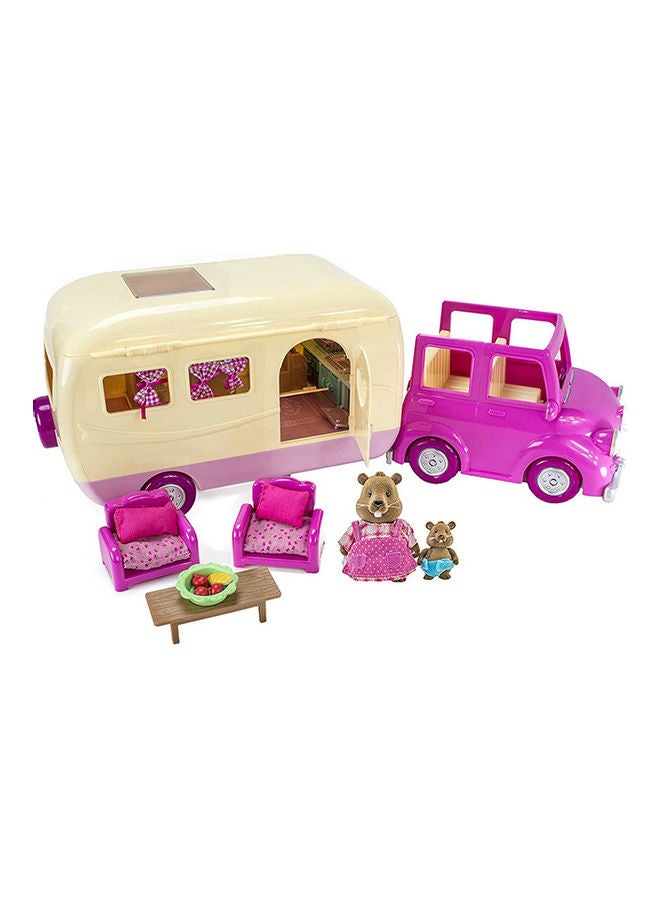 Li'L WOODZEEZ 40-Piece Happy Camper Playset 13.5x6.73 x13.5inch  - Image 1