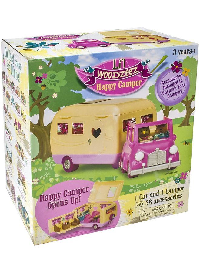 Li'L WOODZEEZ 40-Piece Happy Camper Playset 13.5x6.73 x13.5inch  - Image 4