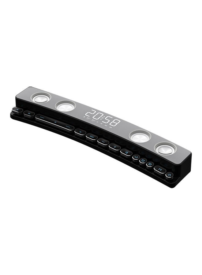 Portable BT Wireless Speaker Soundbar USB 3D Stereo Subwoofer Multifunctional Home Indoor Sound Machine Computer Loudspeaker V8160B-2-V Black  - Image 1