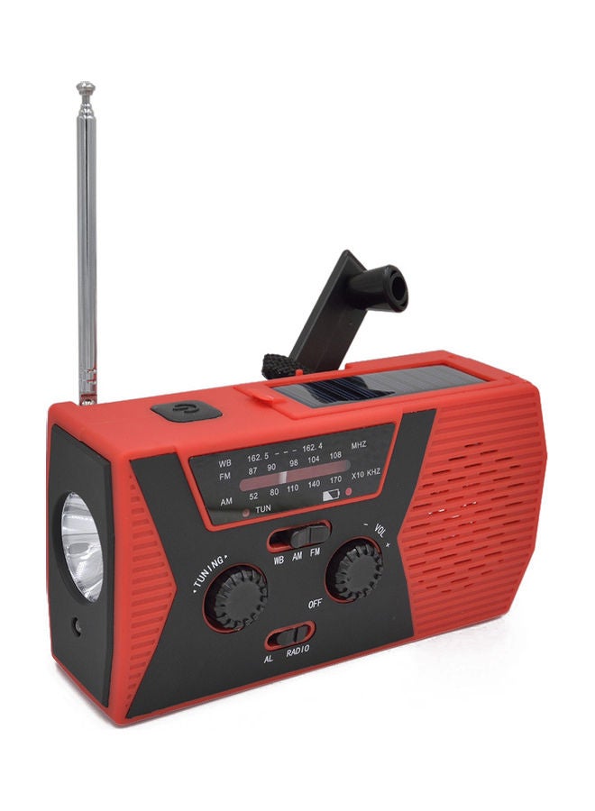 Waterproof Hand Crank Radio V8149R-V Red - Image 4