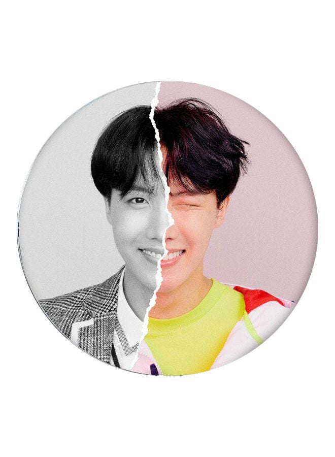 كول بيبي مرآة مزينة بطبعة شخصيات BTS وردي/ أسود/ أخضر - Image 2