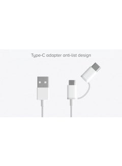 Xiaomi 2-In-1 MicroUSB To Type-C Cable White  - Image 3