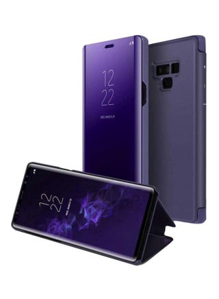 Protective Flip Cover With Foldable Mirror Stand For Samsung Galaxy Note9 Purple - v1603389077/N24045997A_1