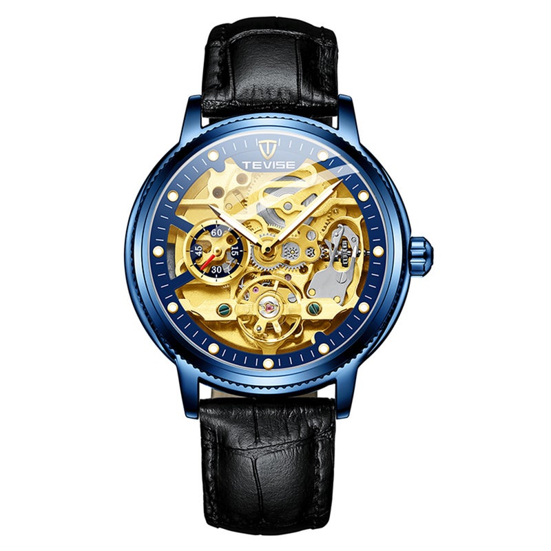 Tevise Automatic Mechanical Analog Chronograph Business Wrist Watch With Luminous Dial For Men - Image 1