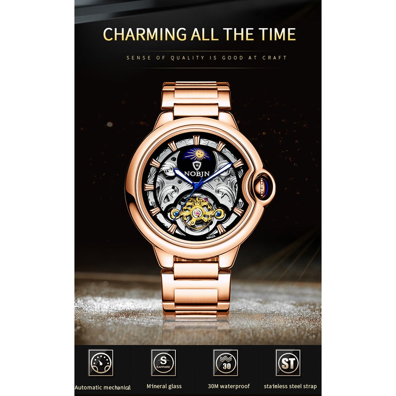 ساعة يد ميكانيكية رسمية للرجال للأولاد - Image 2