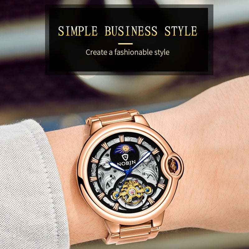 ساعة يد ميكانيكية رسمية للرجال للأولاد - Image 3