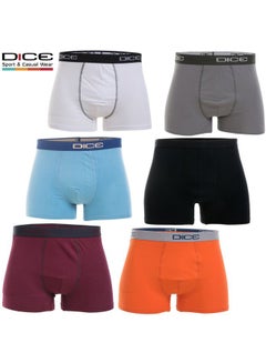 6-Piece Casual Cotton Boxer Set Multicolour